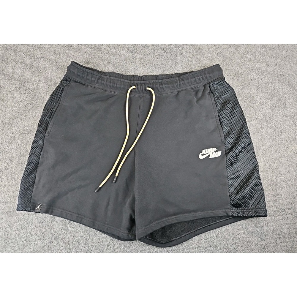 Jordan Jumpman Mesh Panel Sweat Shorts Black Mens Size 2XL‎ Perfect 1389